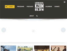 Tablet Screenshot of kzum.org